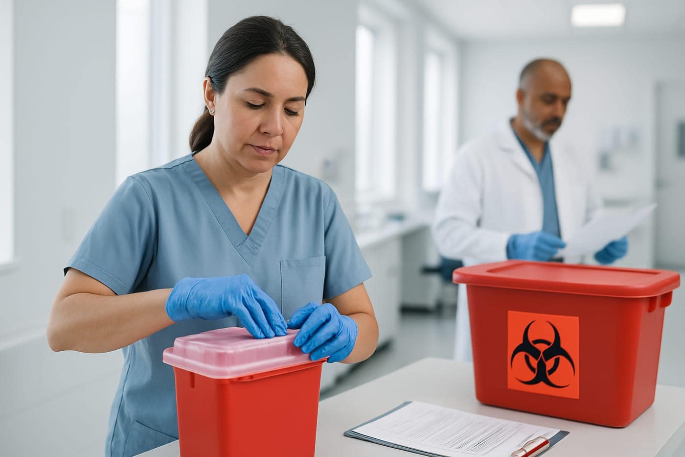 Compliant waste handling for blood u0026 plasma centers