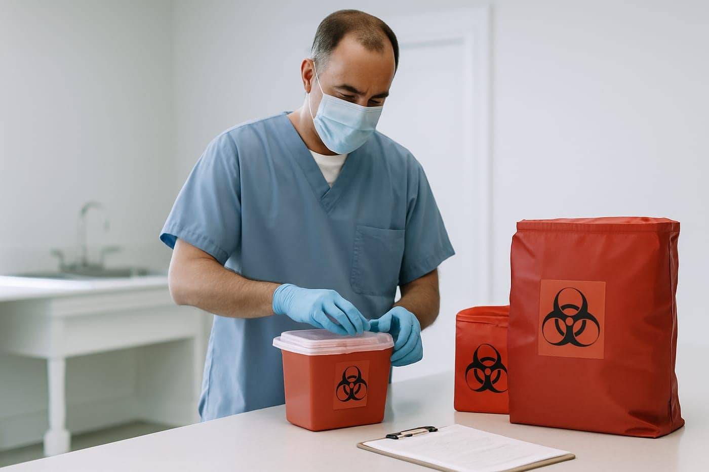 Compliant waste handling for funeral homes