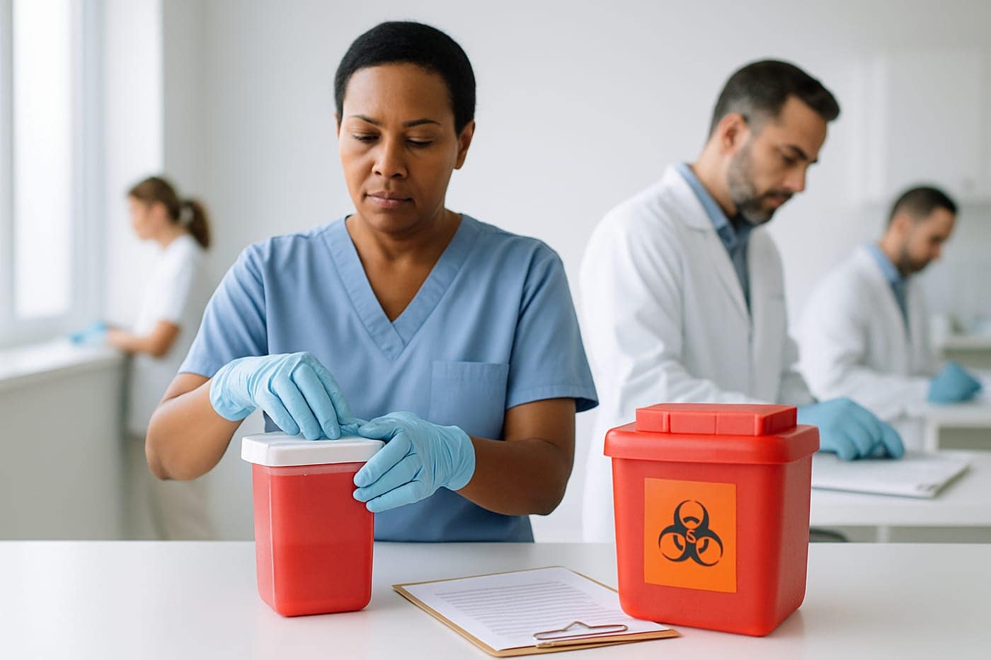 Compliant waste handling for physician offices