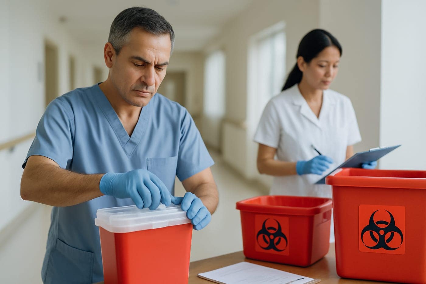 Compliant waste handling for nursing homes