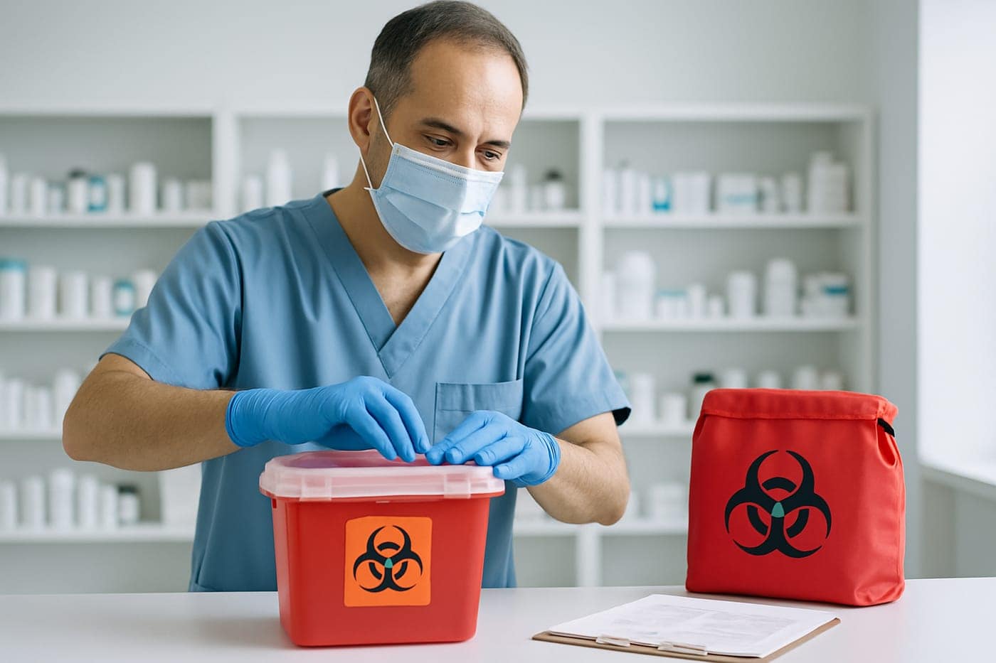 Compliant waste handling for pharmacies