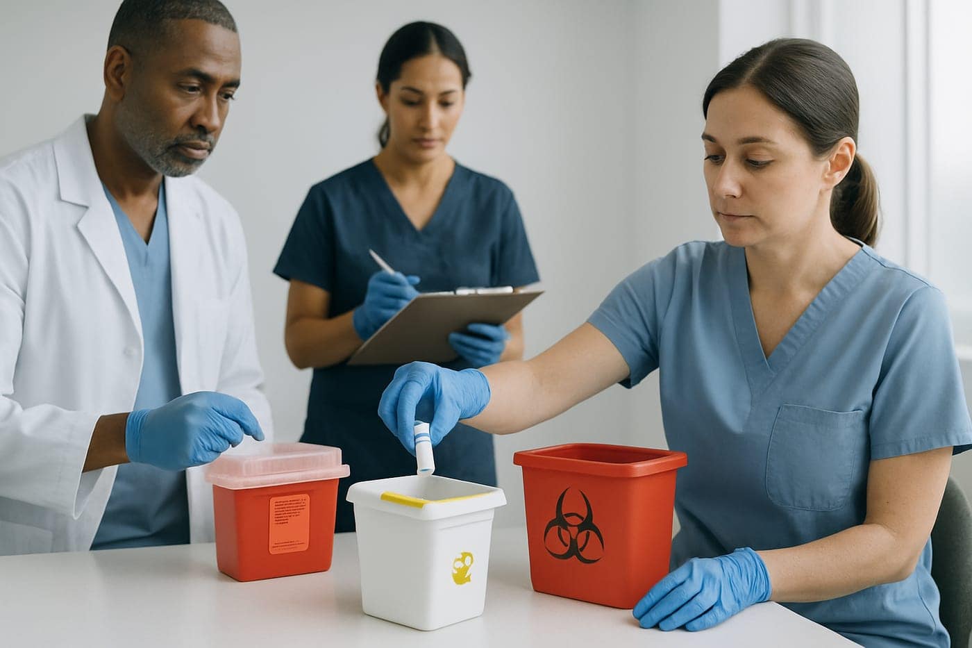Compliant waste handling for addiction treatment centers