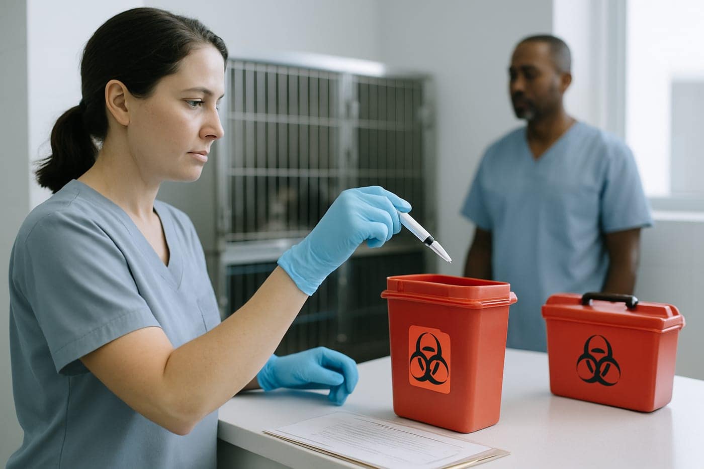 Compliant waste handling for animal shelters