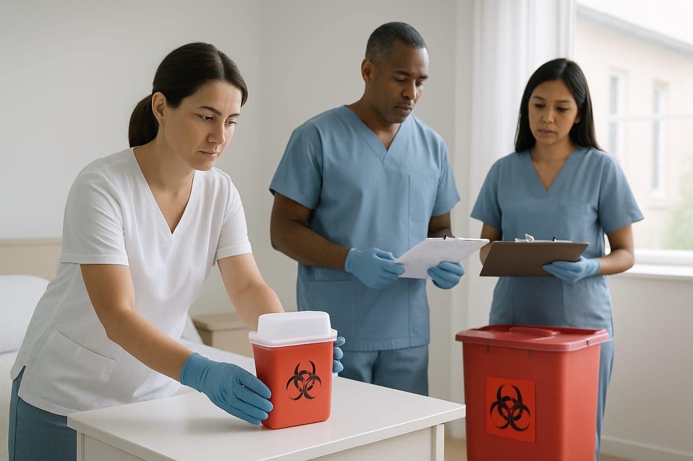 Compliant waste handling for hospice and palliative care providers