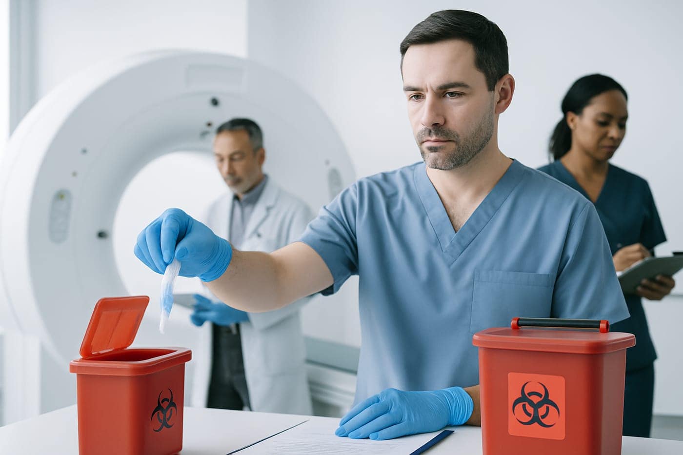 Compliant waste handling for imaging and radiology centers