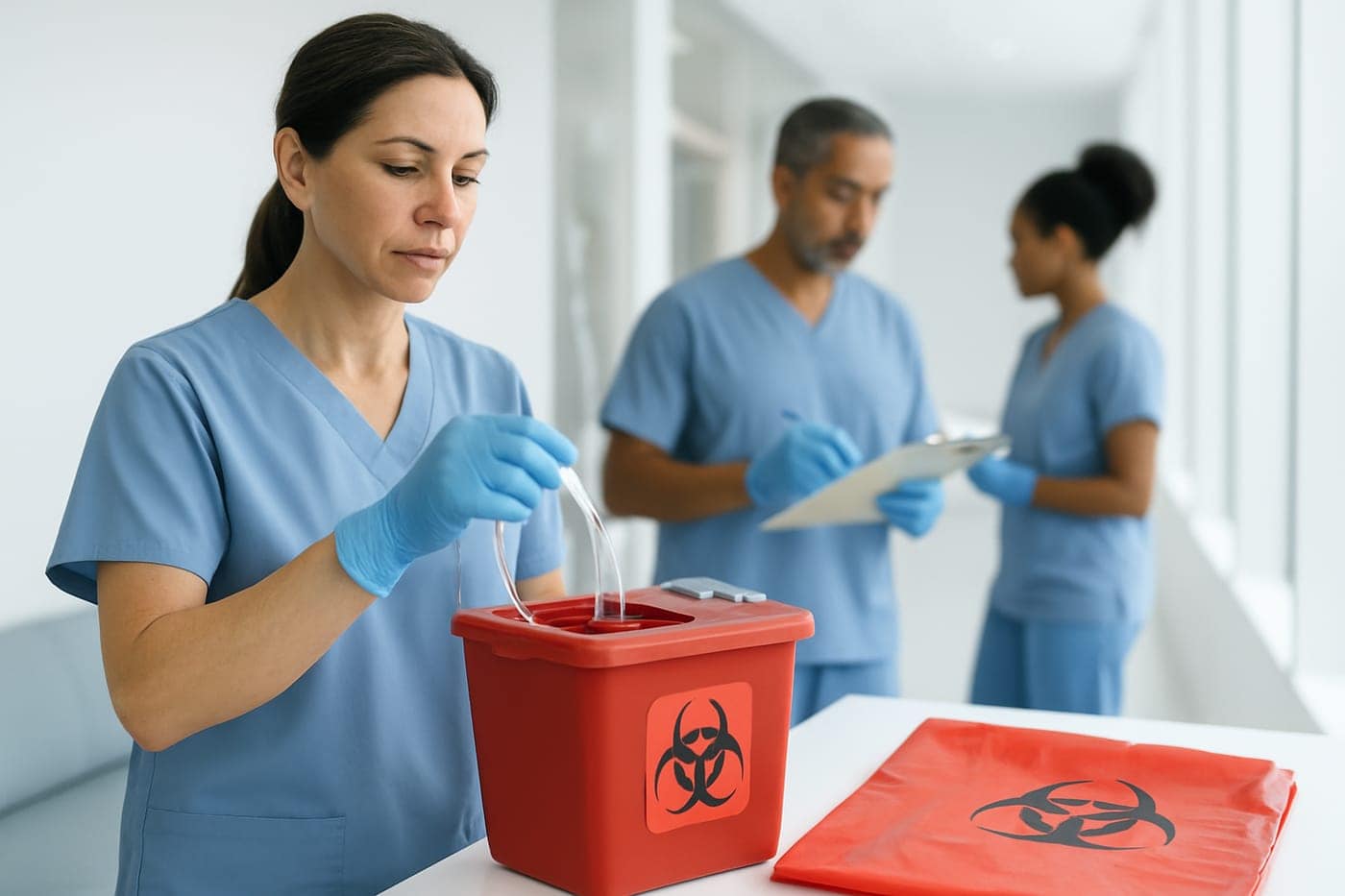 Compliant waste handling for IV hydration and wellness clinics